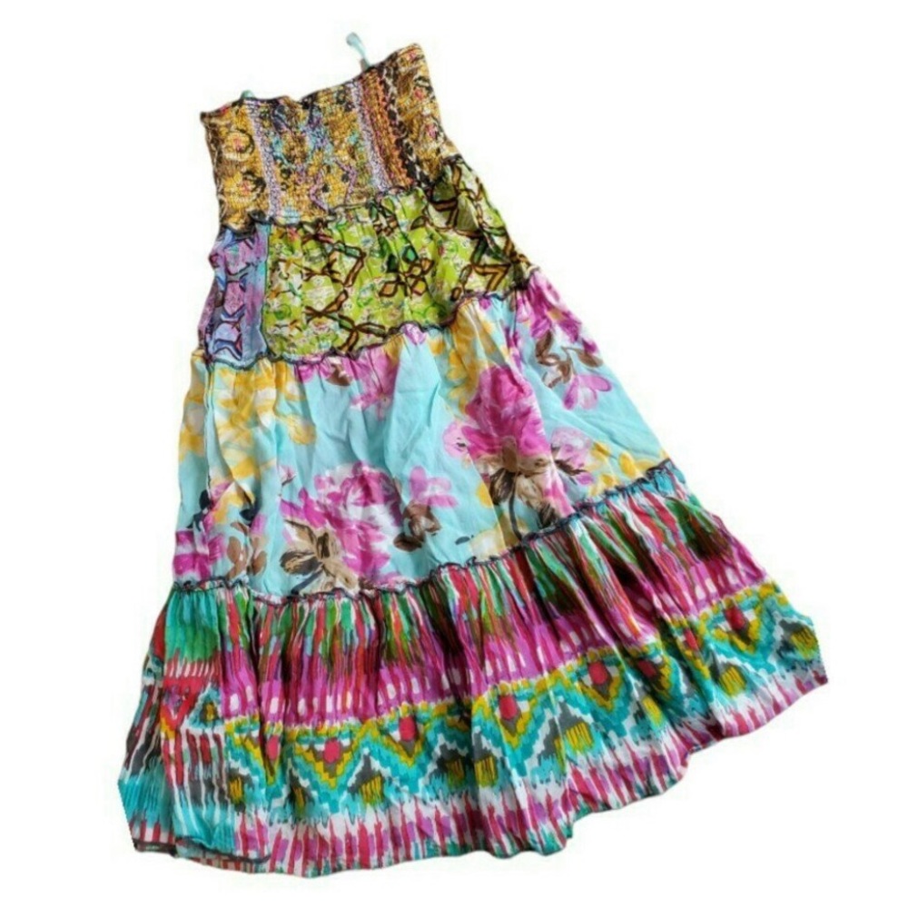 Jak & Peppar Floral Print Sundress/Maxi Skirt Girls Size 6